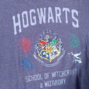 Harry Potter Hogwarts Crest Graphic Tee Size 2XL